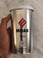 Caffé Moak - Ground coffee for Moka Pot "Forte" 250g Tin - Sitalia Deli
