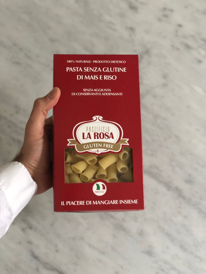 Gluten Free Pasta La Rosa - Corn & Rice Pasta -  Mezze Maniche
