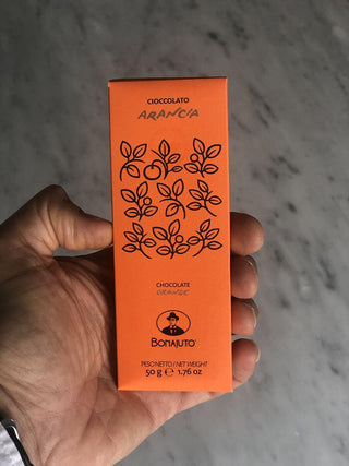 Italian Chocolate - Bonajuto Orange flavour. - Sitalia Deli